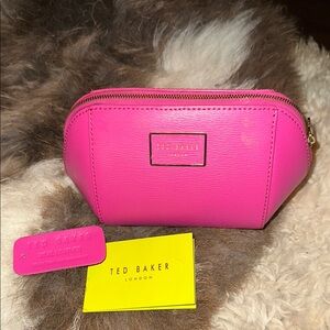 Ted Baker Pink Cosmetic Bag with Dome Shape